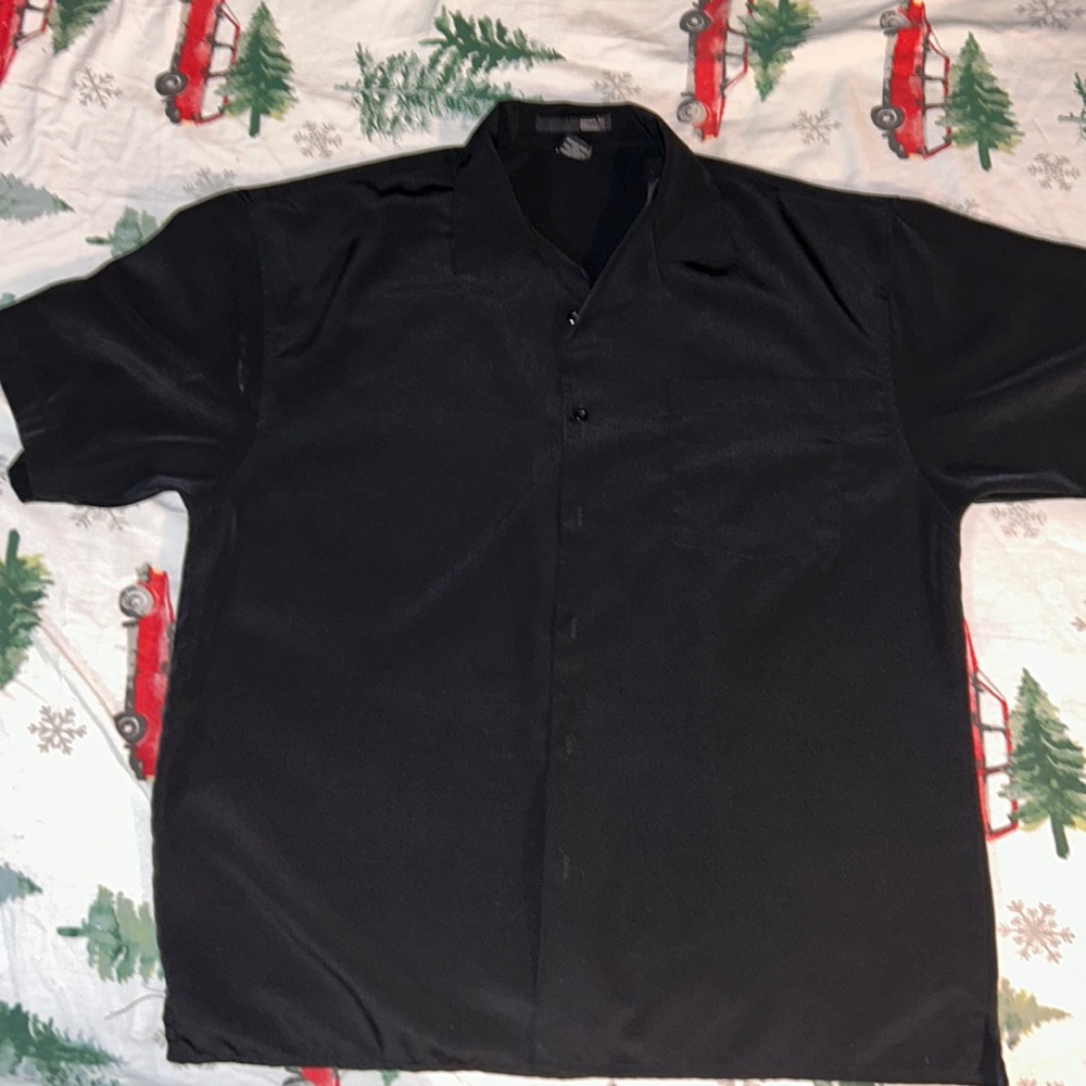 black button up shirt